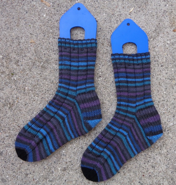 socks knit by Deborah Cooke in Patons Kroy Socks