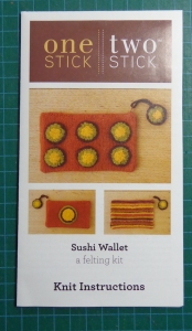 One Stick Two Stick Sushi Wallet instructions
